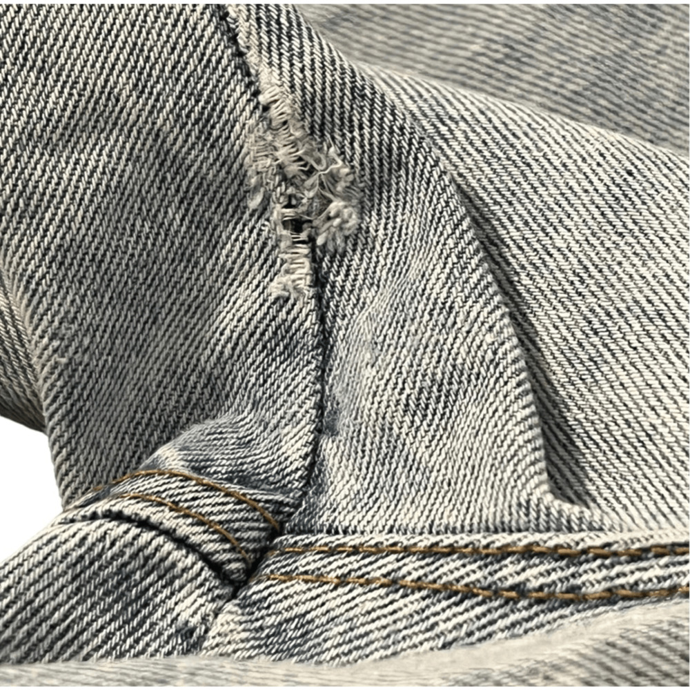 Chic Vintage Jeans Blue Light Wash 5 Pocket Style Size 12 Fit Like Modern Size 8 - Picture 10 of 10